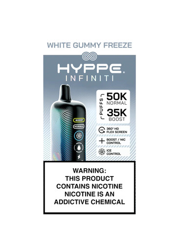 Hyppe Infiniti 50K White Gummy Freeze | GetPop