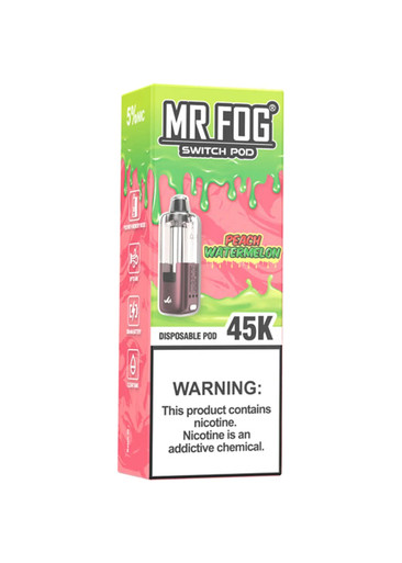 the fog vape Mr Switch Pod 45K Pod Peach Watermelon Flavor:Skittles Cupcake caliburn coco Vozol Rave 50k Puffs