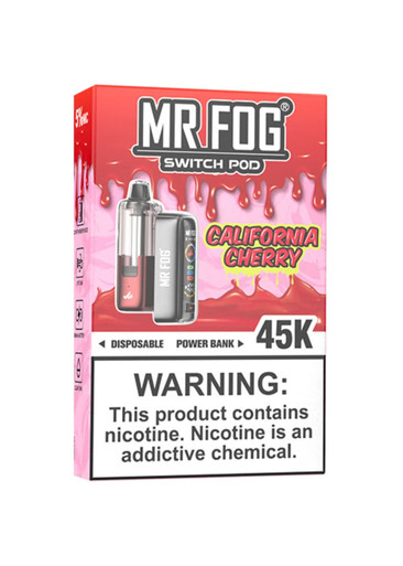 fake mr fog switch Pod 45K Kit California Cherry Strength_5mg CALIBURN G4 VAPING DEVICE Choose Flavour:Blueberry