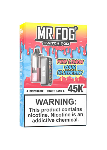 mr fog switch blueberry kiwi Pod 45K Kit Pink Lemon Sour Flavor:Ice Mintz spo-default VUSE GO Box 1000