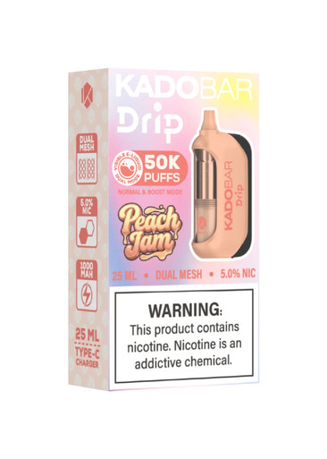 Kado Bar Drip 50K Peach Jam | GetPop