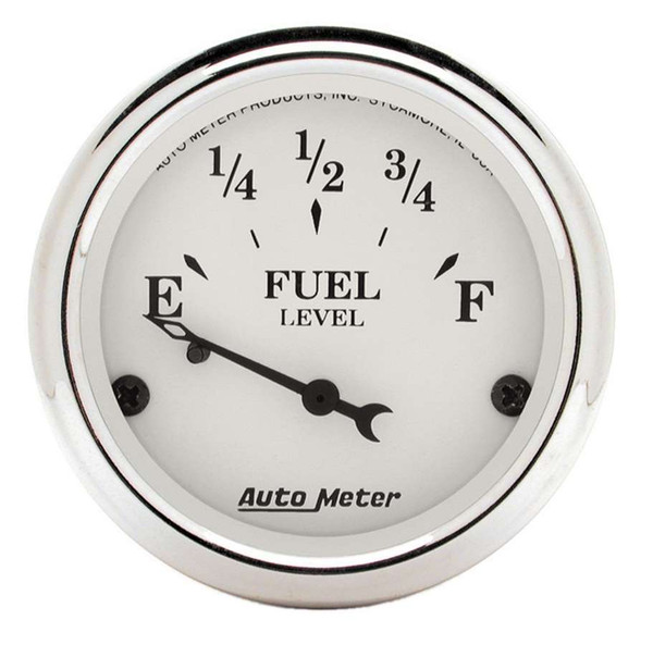 Old Tyme White 2 1/16in Fuel Gauge Ford Old Tyme White 2 1/16in Fuel Gauge Ford