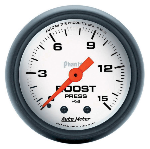 2-1/16 Phantom Boost Gauge 0-15psi 2-1/16 Phantom Boost Gauge 0-15psi