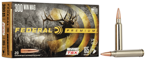 Federal Premium Ammunition 300 Winchester Magnum 165 Grain Barnes TSX 20RD Federal Premium Ammunition 300 Winchester Magnum 165 Grain Barnes TSX 20RD