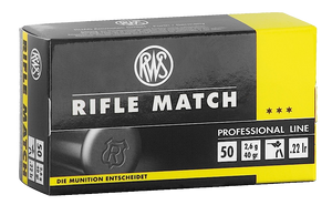 RWS/Umarex 2134225 Rifle Match Professional Line 22 LR 40 gr Lead Round Nose (LRN) 50 Per Box/ 100 Cs RWS/Umarex 2134225 Rifle Match Professional Line 22 LR 40 gr Lead Round Nose (LRN) 50 Per Box/ 100 Cs