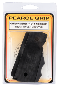 Pearce Grip PGOM1 1911 Finger Groove Insert 1911-Style Compact Black Rubber Pearce Grip PGOM1 1911 Finger Groove Insert 1911-Style Compact Black Rubber