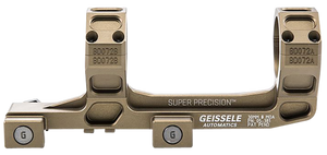 Geissele Super Precision 30mm Scope Mount Desert Dirt Color, Extended Length, 7075-T6, 0 MOA Geissele Super Precision 30mm Scope Mount Desert Dirt Color, Extended Length, 7075-T6, 0 MOA