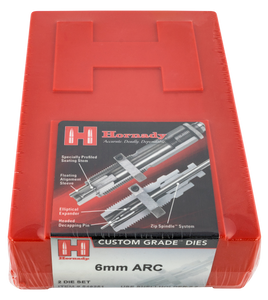 Hornady 546251 Custom Grade Series III 2-Die Set for 6mm ARC Includes Sizing/Seater Hornady 546251 Custom Grade Series III 2-Die Set for 6mm ARC Includes Sizing/Seater