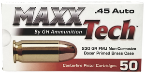 Tulammo Maxxtech Maxxtech Ptgb45b 45acp 230g Fmj 50/10 Tulammo Maxxtech Maxxtech Ptgb45b 45acp 230g Fmj 50/10