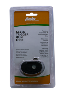 FSDC TL3050RKD Trigger LockOpen With Key Black Steel Firearm Fit- Handgun/Rifle/Shotgun FSDC TL3050RKD Trigger LockOpen With Key Black Steel Firearm Fit- Handgun/Rifle/Shotgun