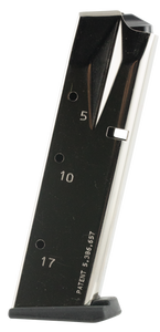Mec-Gar MGSW5917N StandardNickel Detachable 17rd 9mm Luger for S&W 659/5900/910/915 Mec-Gar MGSW5917N StandardNickel Detachable 17rd 9mm Luger for S&W 659/5900/910/915