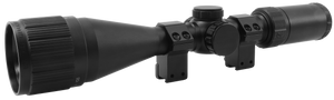 BSA Air Rifle Scope 4-12x 44mm Adjustable Objective Illuminated Mil-Dot Reticle Matte Black with Rings BSA Air Rifle Scope 4-12x 44mm Adjustable Objective Illuminated Mil-Dot Reticle Matte Black with Rings