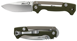 Cold Steel CS58SQ AD-153.50" Folding Plain Spear Point S35VN SS Blade/Black Scales Aluminum/G10 Handle Cold Steel CS58SQ AD-153.50" Folding Plain Spear Point S35VN SS Blade/Black Scales Aluminum/G10 Handle