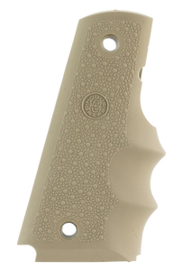 Hogue 45003 OverMolded Grip Cobblestone Desert Tan Rubber withFinger Grooves for 1911 Governement Hogue 45003 OverMolded Grip Cobblestone Desert Tan Rubber withFinger Grooves for 1911 Governement
