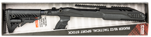 FAB Defense FXM4PR1022B M4 Buttstock Collapsible Left Side Folding Matte Black Synthetic for Ruger 10/22 FAB Defense FXM4PR1022B M4 Buttstock Collapsible Left Side Folding Matte Black Synthetic for Ruger 10/22