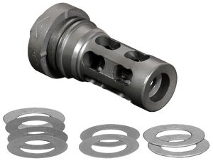 Yankee Hill 4302MB28A QD Light Tactical Muzzle Brake made of Black Finish Steel with 1/2"-28 tpi Threads for 30 Cal AR-Platform Yankee Hill 4302MB28A QD Light Tactical Muzzle Brake made of Black Finish Steel with 1/2"-28 tpi Threads for 30 Cal AR-Platform