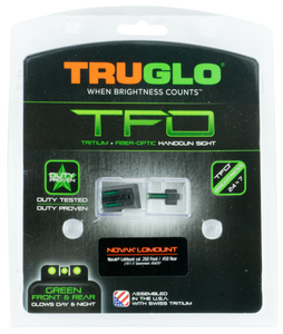 TruGlo TG131NT3 TFOBlack | Green Tritium & Fiber Optic Front Sight Green Tritium & Fiber Optic Rear Sight TruGlo TG131NT3 TFOBlack | Green Tritium & Fiber Optic Front Sight Green Tritium & Fiber Optic Rear Sight