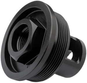 ADVANCED ARMAMENT COMPANY 65011 Flange Indexing Direct-Thread Adapter5/8"-24 tpi, Muzzle Brake Design, 1-3/8"-24 tpi Socket ADVANCED ARMAMENT COMPANY 65011 Flange Indexing Direct-Thread Adapter5/8"-24 tpi, Muzzle Brake Design, 1-3/8"-24 tpi Socket