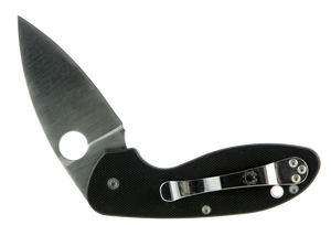 Spyderco C216GP Efficient2.98" Folding Drop Point Plain 8Cr13MoV SS Blade Black G10 Handle Includes Pocket Clip Spyderco C216GP Efficient2.98" Folding Drop Point Plain 8Cr13MoV SS Blade Black G10 Handle Includes Pocket Clip