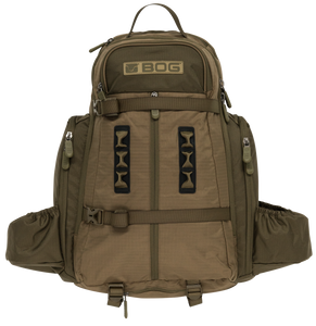 Bog-Pod 1159182 Kinetic Hunting Day Pack Lightweight made of Tear Resistant Nylon with OD Green Finish, YKK Zipper, Rain Cover & Removeable Gun/Bow Boot