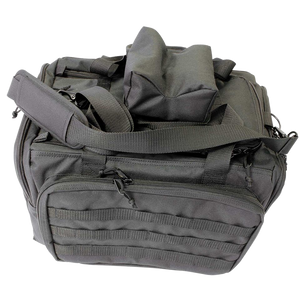 Birchwood Casey 06844 SportLock Deluxe Range Bag Black with Light Gray Interior Padding, Removeable Shooting Rest, Mag & Accessory Organizer 10" H x 17" W x 14" D Interior Dimensions
