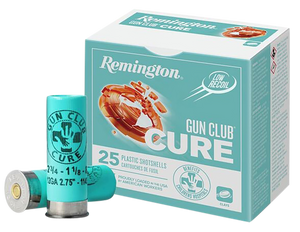 Remington Ammunition R20031 Gun Club Cure Low 12 Gauge 2.75" 1 1/8 oz Low Recoil 8 Shot 25 Bx/ 10 Cs Remington Ammunition R20031 Gun Club Cure Low 12 Gauge 2.75" 1 1/8 oz Low Recoil 8 Shot 25 Bx/ 10 Cs