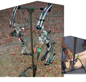 HME Hard Surface Practice Hanger Bow Hanger Steel Green HME Hard Surface Practice Hanger Bow Hanger Steel Green