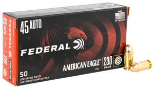 Federal AE45A American Eagle45 ACP 230 gr FMJ50 Per Box/20 Cs Federal AE45A American Eagle45 ACP 230 gr FMJ50 Per Box/20 Cs