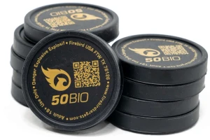 Firebird USA 50BIO 50BIO Moving Trajectory/Static White Smoke Universal Firearm Biodegradable 50mm 10 Pack