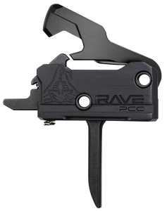 Rise Armament T017FPCCBLK Rave Pistol Caliber Carbine Single-Stage Flat Trigger with 3.50 lbs Draw Weight & Black Nitride Finish for AR-Platform Rise Armament T017FPCCBLK Rave Pistol Caliber Carbine Single-Stage Flat Trigger with 3.50 lbs Draw Weight & Black Nitride Finish for AR-Platform