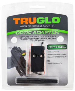 TruGlo TGTG8952D Red Dot Sight Adapter Nitride Fortress Black Leupold DeltaPoint Pro TruGlo TGTG8952D Red Dot Sight Adapter Nitride Fortress Black Leupold DeltaPoint Pro
