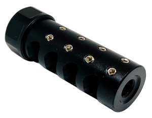 American Precision Arms G3A1230N The Answer Gen 3 Micro Bastard Brake Black Nitride Stainless Steel with 1/2"-28 tpi Threads, 2.20" OAL & .600"-.750" Diameter for 30 Cal AR-Platform & Hunting Rifles American Precision Arms G3A1230N The Answer Gen 3 Micro Bastard Brake Black Nitride Stainless Steel with 1/2"-28 tpi Threads, 2.20" OAL & .600"-.750" Diameter for 30 Cal AR-Platform & Hunting Rifles