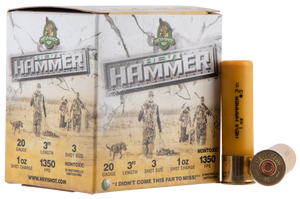 HEVI-Shot HS29003 HEVI-Hammer Waterfowl 20 Gauge 3" 1 oz 3 Shot 25 Per Box/ 10 Cs