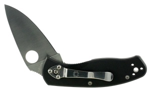 Spyderco C136GP Persistence2.77" Folding Drop Point Plain 8Cr13MoV SS Blade Black G10 Handle Includes Pocket Clip Spyderco C136GP Persistence2.77" Folding Drop Point Plain 8Cr13MoV SS Blade Black G10 Handle Includes Pocket Clip