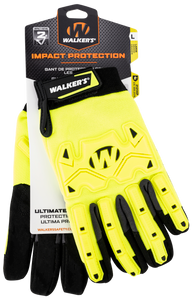 Walker's GWPSFHVFFIL2XL Impact Protection Gloves Yellow/Black Synthetic/Synthetic Leather XL Walker's GWPSFHVFFIL2XL Impact Protection Gloves Yellow/Black Synthetic/Synthetic Leather XL