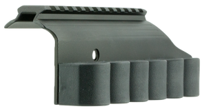 TacStar 1081029 Sidesaddle Rail MountShotgun 12 Gauge Black Polymer w/Aluminum Mounting Plate with Rail Mossberg 500 and 590 models TacStar 1081029 Sidesaddle Rail MountShotgun 12 Gauge Black Polymer w/Aluminum Mounting Plate with Rail Mossberg 500 and 590 models