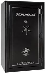 Winchester SafesLegacy 53 Electronic Entry Black Powder Coat 10 Gauge Steel Holds Up to 51 Long Guns Fireproof- Yes Winchester SafesLegacy 53 Electronic Entry Black Powder Coat 10 Gauge Steel Holds Up to 51 Long Guns Fireproof- Yes