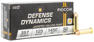 Fiocchi Defense Dynamics Fio 357d 357mg 125 Jhp 50/20 Fiocchi Defense Dynamics Fio 357d 357mg 125 Jhp 50/20