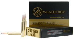 Weatherby Select Plus Ammunition 300 Weatherby Magnum 180 Grain Barnes TTSX Polymer Tipped Spitzer Lead-Free 20RD Weatherby Select Plus Ammunition 300 Weatherby Magnum 180 Grain Barnes TTSX Polymer Tipped Spitzer Lead-Free 20RD