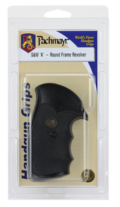 Pachmayr Gripper Grips with Finger Grooves S&W K, L-Frame Round Butt Rubber Black Pachmayr Gripper Grips with Finger Grooves S&W K, L-Frame Round Butt Rubber Black