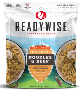 ReadyWise Trailhead Noodles & Beef Freeze Dried Food ReadyWise Trailhead Noodles & Beef Freeze Dried Food