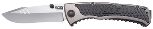 S.O.G SOGSW1011CP Sideswipe3.40" Folding Clip Point Plain Bead Blasted 7Cr15MoV SS Blade Gray Anodized Aluminum/G10 Handle Includes Belt Clip S.O.G SOGSW1011CP Sideswipe3.40" Folding Clip Point Plain Bead Blasted 7Cr15MoV SS Blade Gray Anodized Aluminum/G10 Handle Includes Belt Clip