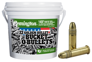 Remington Ammunition 1622B Golden Bullet 22 LR 36 GR Plated Hollow Point 1400 Bx/ 4 Cs Remington Ammunition 1622B Golden Bullet 22 LR 36 GR Plated Hollow Point 1400 Bx/ 4 Cs