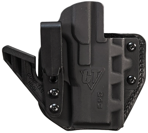 Comp-Tac C852GL297RBKN eV2 Max AIWB Black Kydex/Leather Belt Clip Fits Glock 26 Gen1-5 Right Hand Comp-Tac C852GL297RBKN eV2 Max AIWB Black Kydex/Leather Belt Clip Fits Glock 26 Gen1-5 Right Hand