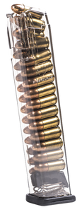 ETS Group GLK9170 Pistol Mags Competition Legal 27rd Extended 9mm Luger Compatible w/Glock 17/19/19X/26/34/45 Gen1-5/Glock 18 Clear Polymer ETS Group GLK9170 Pistol Mags Competition Legal 27rd Extended 9mm Luger Compatible w/Glock 17/19/19X/26/34/45 Gen1-5/Glock 18 Clear Polymer