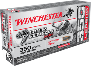Winchester Deer Season XP Ammunition 350 Legend 150 Grain Extreme Point Polymer Tip 20RD Winchester Deer Season XP Ammunition 350 Legend 150 Grain Extreme Point Polymer Tip 20RD