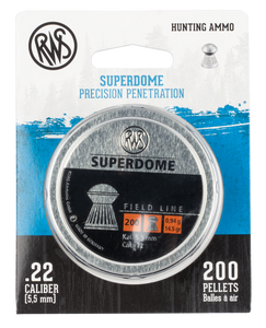 RWS/Umarex 2317407 Superdome Field Line 22 Lead Domed/Grooved Skirt 200 Per Tin RWS/Umarex 2317407 Superdome Field Line 22 Lead Domed/Grooved Skirt 200 Per Tin
