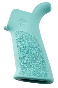 Hogue 13034 OverMolded Beavertail Cobblestone Aqua Blue Rubber Pistol Grip for AR-15, M16 Hogue 13034 OverMolded Beavertail Cobblestone Aqua Blue Rubber Pistol Grip for AR-15, M16