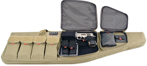 GPS Bags T42ART Tactical AR Case 42" Tan 1000D Nylon with Mag & Storage Pockets, Lockable Zippers, External Handgun Pocket & Visual ID Storage System GPS Bags T42ART Tactical AR Case 42" Tan 1000D Nylon with Mag & Storage Pockets, Lockable Zippers, External Handgun Pocket & Visual ID Storage System