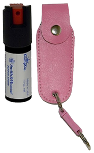 S&W Pepper Spray 1203P Pepper SprayOC Pepper Range 10 ft 0.50 oz Pink Includes Holster/Keychain S&W Pepper Spray 1203P Pepper SprayOC Pepper Range 10 ft 0.50 oz Pink Includes Holster/Keychain